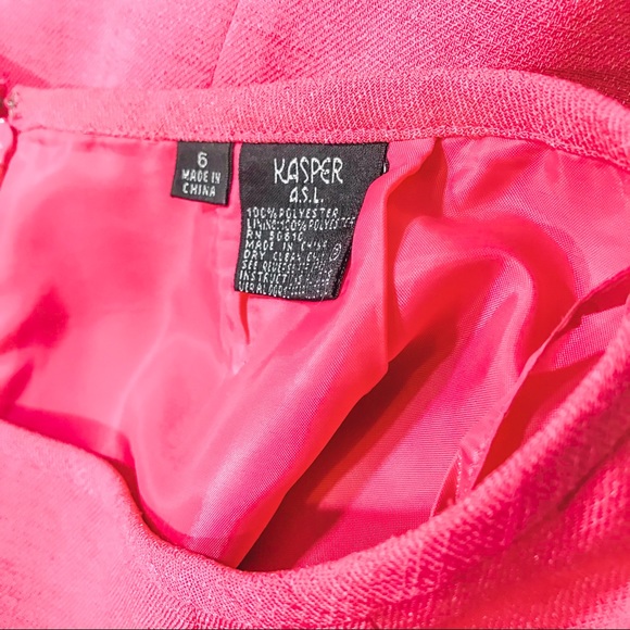 Kasper Pink Pencil Skirt Size 6 - Picture 6 of 9